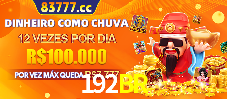 Banner do programa de recompensas Recomende para amigos do 192BR, detalhando os bônus por convidar amigos, com prêmios que chegam a R$288.888.