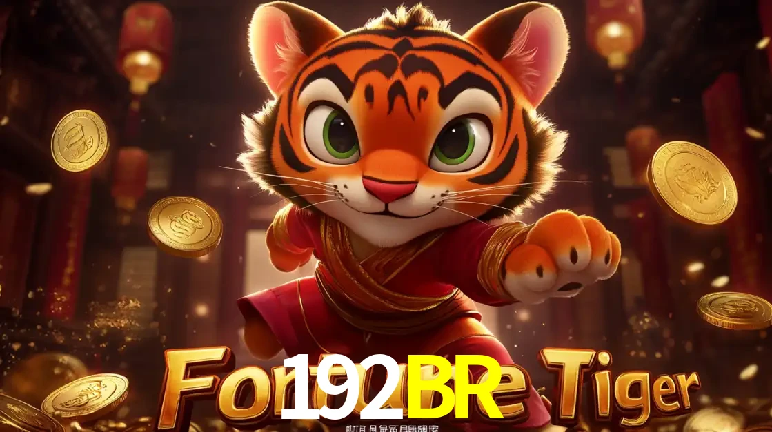 O carismático mascote do jogo de slot Fortune Tiger, um tigre fofo em pose de artes marciais, pronto para trazer sorte e multiplicadores de ganhos no cassino online 192BR.