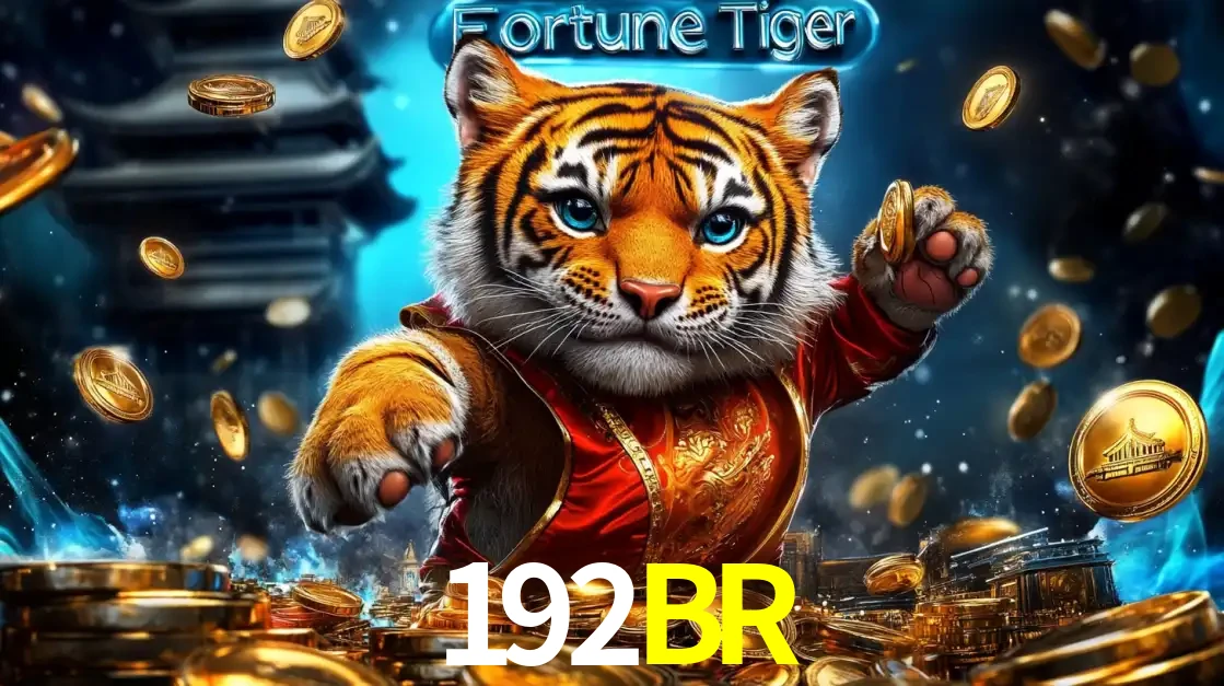 Imagem promocional do jogo de slot Fortune Tiger, com um tigre majestoso em traje tradicional cercado por uma fortuna em moedas de ouro, disponível agora no cassino 192BR.